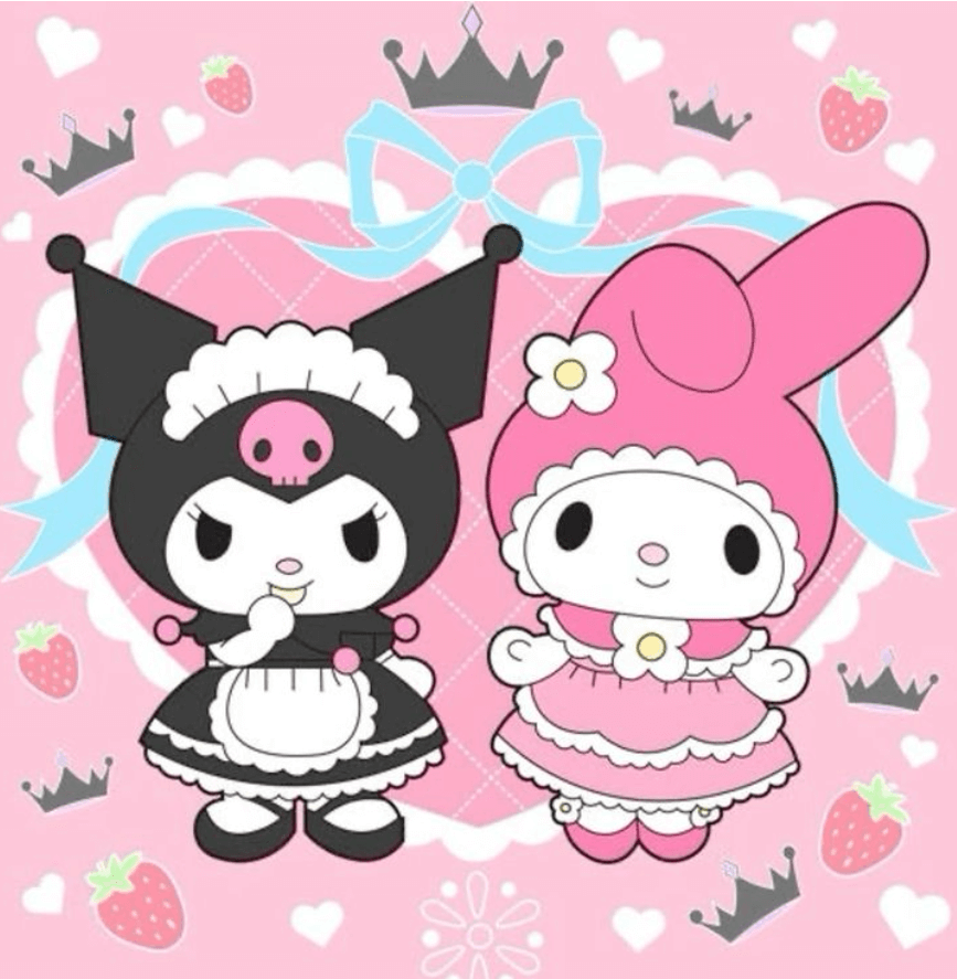 Wallpaper:98unbsoi-Ys= Kuromi and My Melody